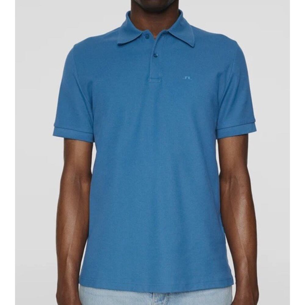 J Lindenberg Rudy Slim Polo Pique Dark Blue